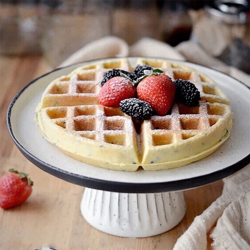 Electric Griddle Pancake - Pembuat Waffle Putar 220V, Pembuat Pancake
