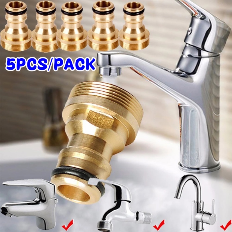 Kitchen Appliances Design - 1/5 buah keran kuningan Universal Adaptor