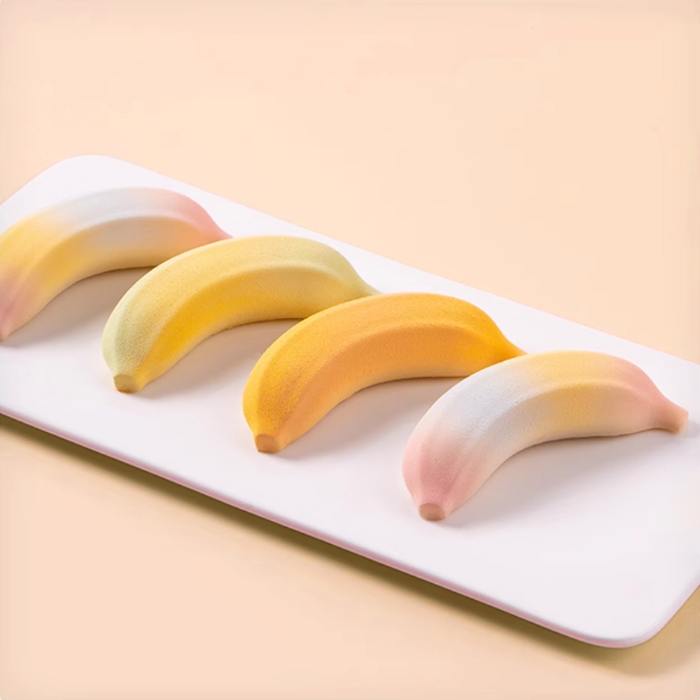 Kitchen Appliances Baking - Cetakan Kue Silikon Desain Pisang 6