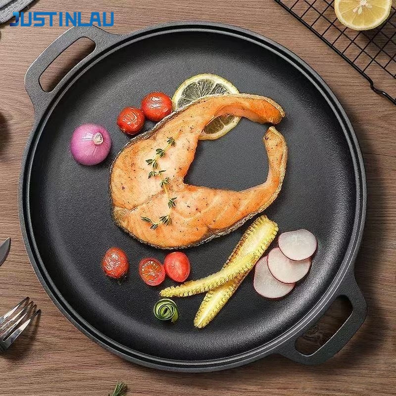 Electric Griddle Pancake - JUSTINLAU Wajan Penggorengan Besi Cor Dua
