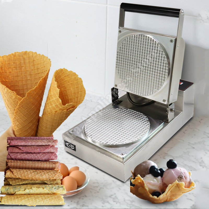 Ice Cream Maker Electric - Mesin Pembuat Roll Listrik Kecil, Pembuat