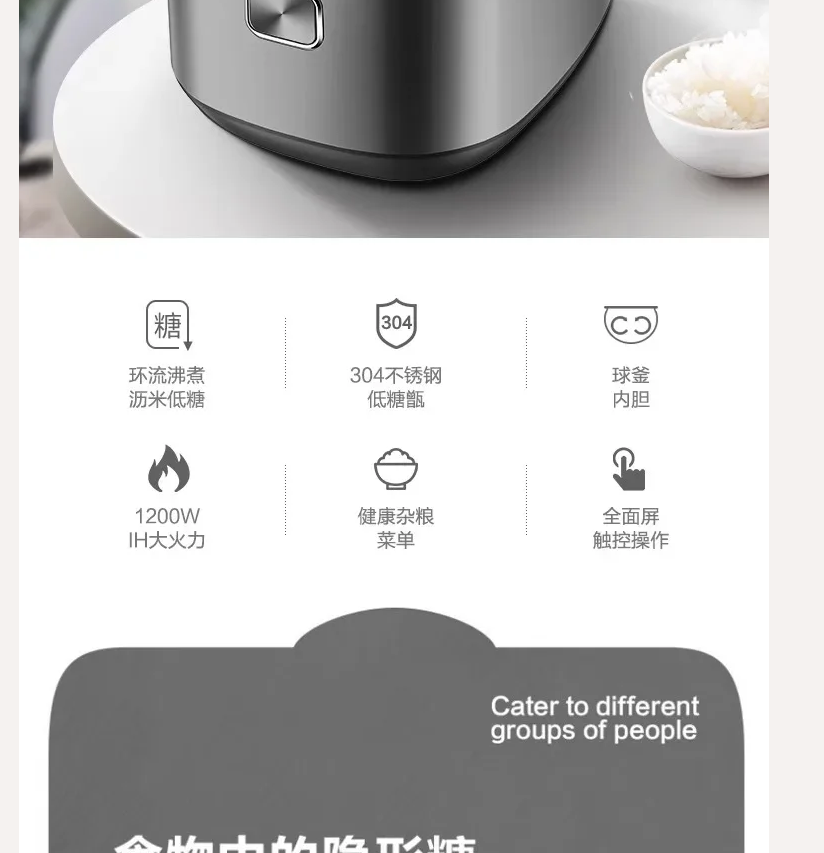 Penanak nasi keramik 220V olay - Kitchen Appliances Japan ulasan dan harga