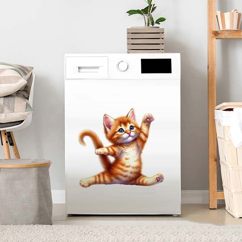 Stiker dinding kucing Yoga sti - Kitchen Appliances Design ulasan dan harga