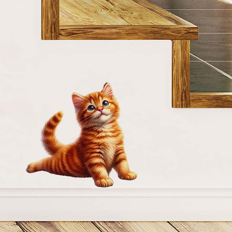 Stiker dinding kucing Yoga sti - Kitchen Appliances Design ulasan dan harga