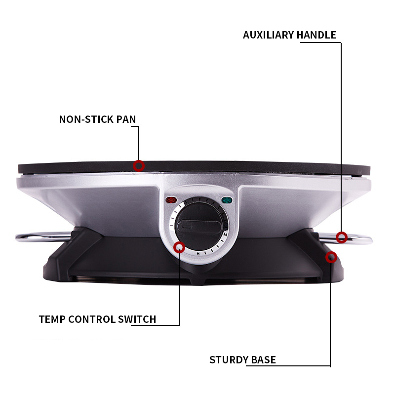 Pembuat Crepe Pancake Pan 32CM - Electric Griddle Pancake ulasan dan harga