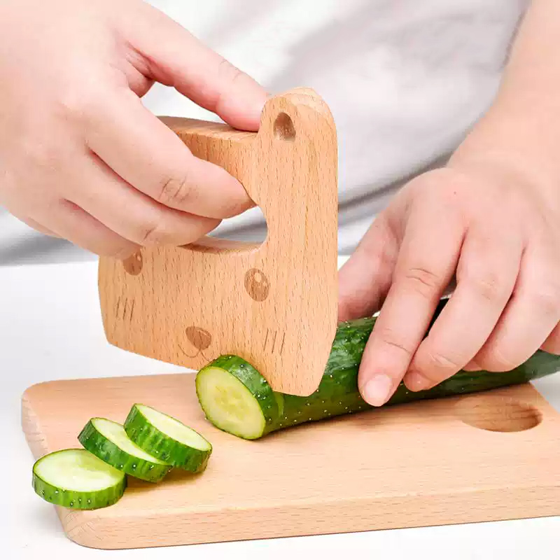 Pisau anak-anak kayu untuk mem - Kitchen Appliances Kids ulasan dan harga
