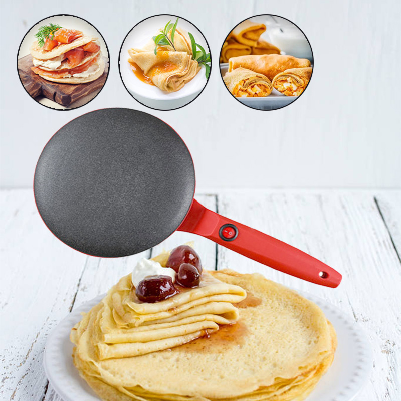 Pembuat Crepe Listrik Pemanas  - Electric Griddle Pancake ulasan dan harga
