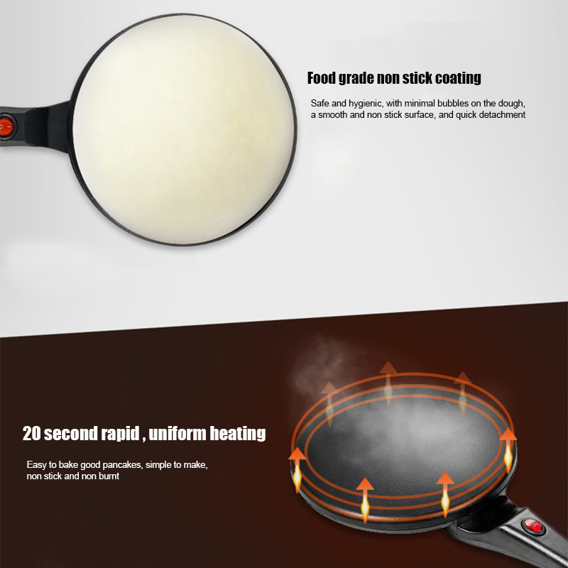 Pembuat Crepe Listrik Pemanas  - Electric Griddle Pancake ulasan dan harga