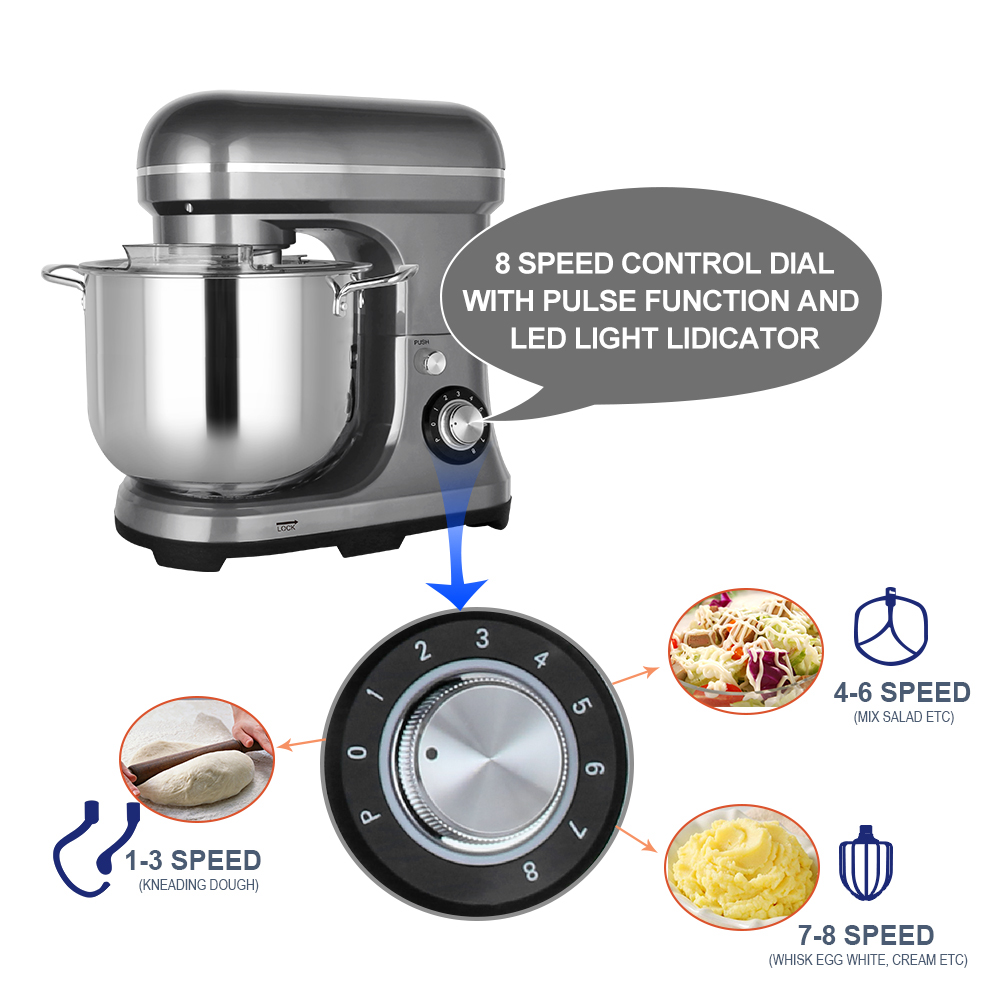 Mixer Elektrik 11L 2000W, Daya - Kitchen Appliances Baking ulasan dan harga