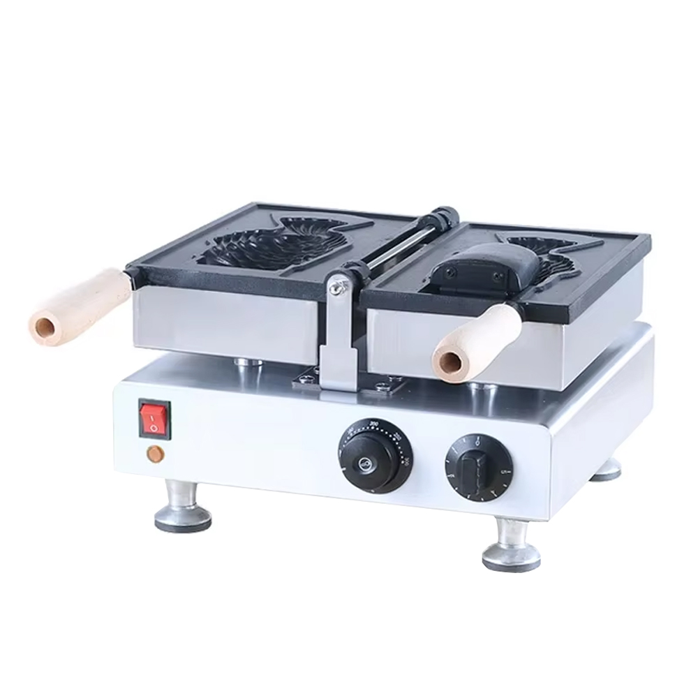 Mesin Pembuat Taiyaki Ikan Kom - Ice Cream Maker Electric ulasan dan harga