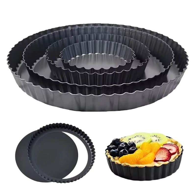 1pc Loyang Tart Beralur dengan - Kitchen Appliances Baking ulasan dan harga