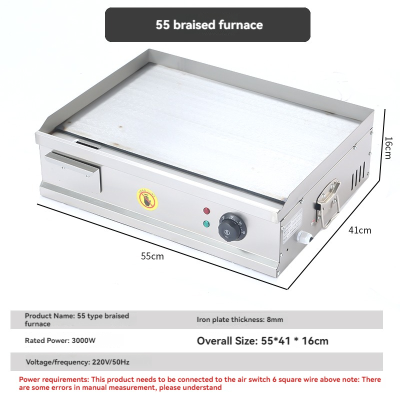 Wajan listrik komersial, mesin - Electric Griddle Pancake ulasan dan harga